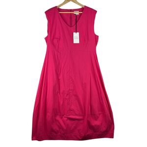 Foil Bubbles Time Trapeze Dress Midi Sheath Womens 14 Peony Pink NWT New Zealand